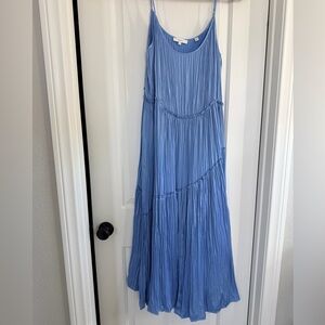 VINCE Elegant Blue Sleeveless Dress